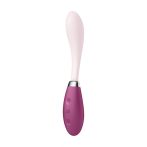   Satisfyer G-Spot Flex 3 - akkus G-pont vibrátor (pink-bordó)