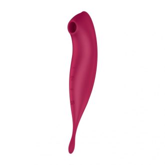 Satisfyer Twirling Pro - okos 2in1 csikló vibrátor (piros)