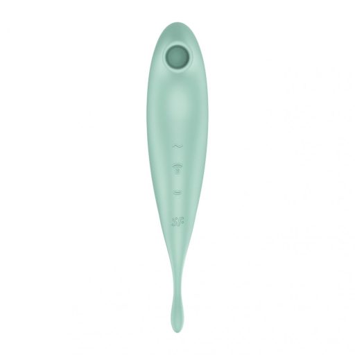 Satisfyer Twirling Pro - okos 2in1 csikló vibrátor (menta)