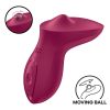 Satisfyer Exciterrr - forgó gyöngyös csikló vibrátor (piros)