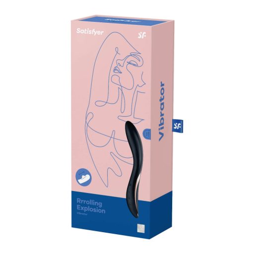 Satisfyer Rrrolling - mozgó golyós G-pont vibrátor (fekete)