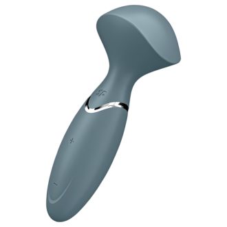   Satisfyer Mini Wand-er - akkus masszírozó vibrátor (szürke)