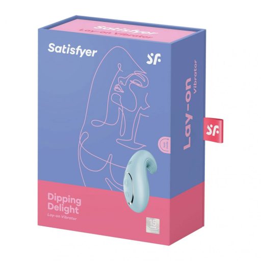 Satisfyer Dipping Delight - akkus csikló vibrátor (kék)
