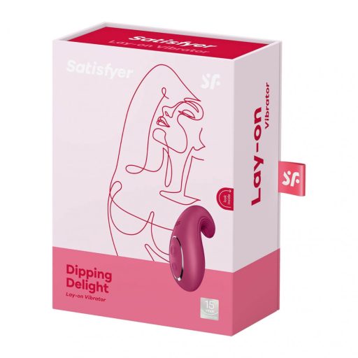 Satisfyer Dipping Delight - akkus csikló vibrátor (piros)