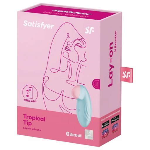 / Satisfyer Tropical Tip - app-vezérelt csiklóvibrátor, csiklóizgató (kék)