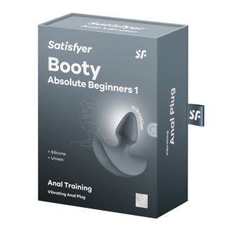   Satisfyer Booty Absolute Beginners 1 - Újratölthető szilikon anál vibrátor - 12 féle rezgési móddal (sötétkék)