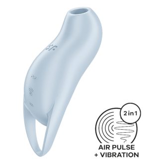 Satisfyer Pocket Pro 1 - léghullámos csiklóizgató (kék)