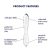 Satisfyer Dazzling Crystal 1 - kétvégű üveg dildó (átlátszó)