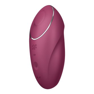   Satisfyer Tap & Climax 1 - 2in1 vibrátor és csiklóizgató (piros)