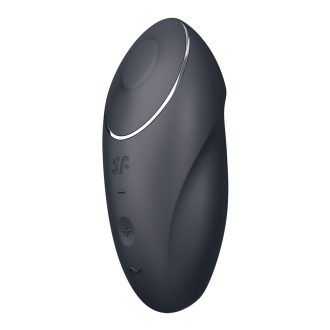   Satisfyer Tap & Climax 1 - 2in1 csiklóizgató és vibrátor (fekete)