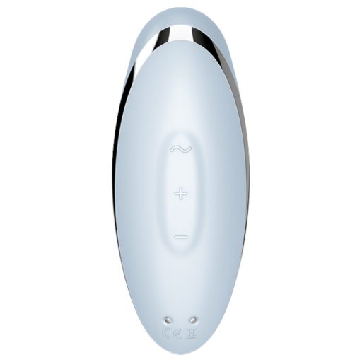 Satisfyer Tap & Climax 2 - 2in1 csiklóizgató és vibrátor (kék)