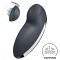 Satisfyer Tap & Climax 2 - 2in1 csikló vibrátor, csiklóizgató (szürke)