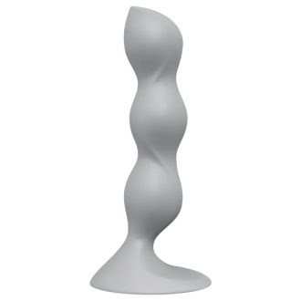 Satisfyer Triple Ball-R - gyöngyös dildó (szürke)