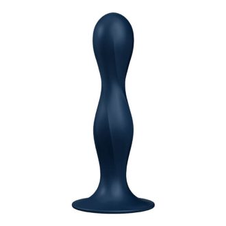 Satisfyer Double Ball-R - súlyozott dildó (kék)