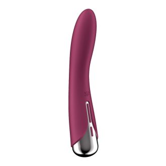   Satisfyer Spinning Vibe 1 - forgó fejes, akkus G-pont vibrátor (piros)
