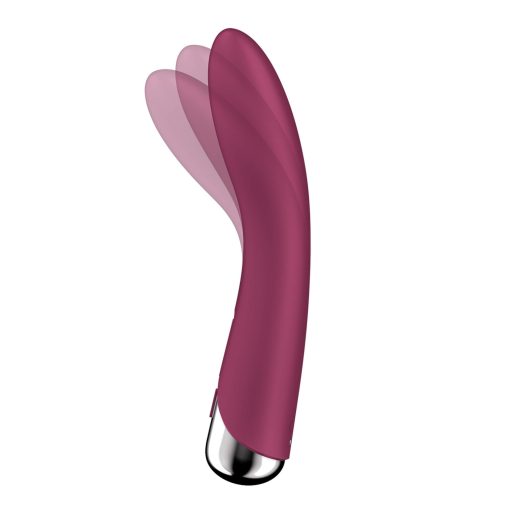 Satisfyer Spinning Vibe 1 - forgó fejes, akkus G-pont vibrátor (piros)