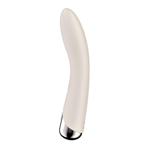 Satisfyer Spinning Vibe 1 - forgó fejes G-pont vibrátor (bézs)