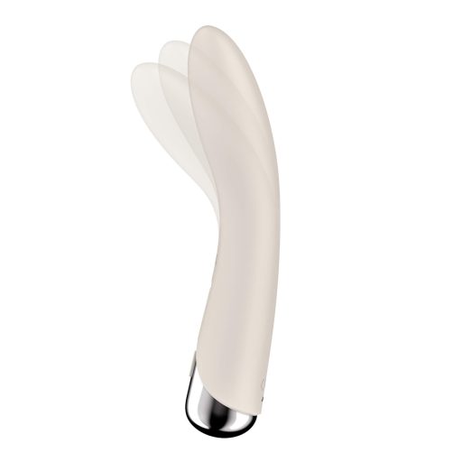 Satisfyer Spinning Vibe 1 - forgó fejes G-pont vibrátor (bézs)