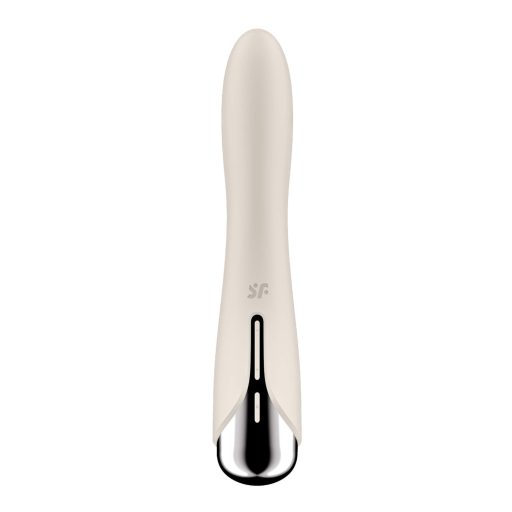 Satisfyer Spinning Vibe 1 - forgó fejes G-pont vibrátor (bézs)