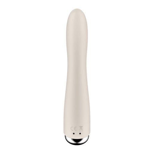 Satisfyer Spinning Vibe 1 - forgó fejes G-pont vibrátor (bézs)