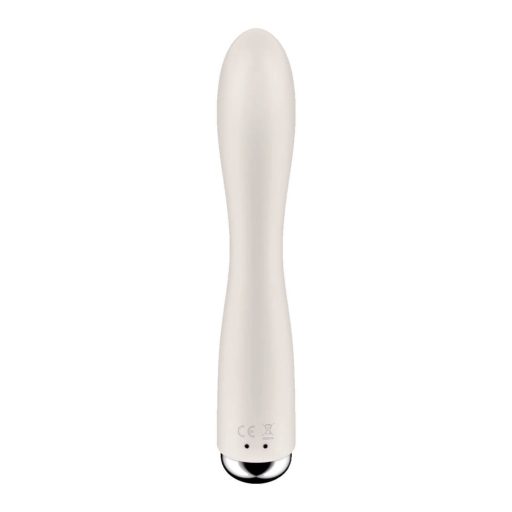 Satisfyer Spinning Rabbit 1 - forgó csiklókaros vibrátor (bézs)