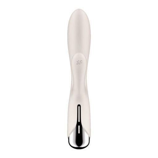 Satisfyer Spinning Rabbit 1 - forgó csiklókaros vibrátor (bézs)