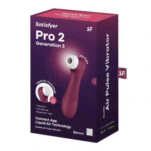 Satisfyer Pro 2 Gen3 - okos léghullámos csiklóizgató (piros)