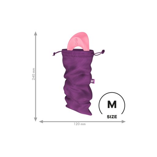 Satisfyer Treasure Bag - diszkrét tároló táska - közepes (lila)