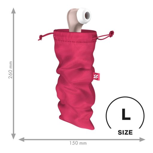 Satisfyer Treasure Bag L - diszkrét tároló táska - nagy (pink)