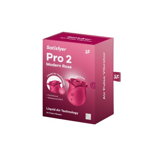 Satisfyer Pro 2 Rose Modern - léghullámos csiklóizgató (piros)