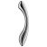 Satisfyer Pure Gravity 1 - bordázott acéldildó (ezüst)