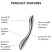 Satisfyer Pure Gravity 1 - bordázott acéldildó (ezüst)