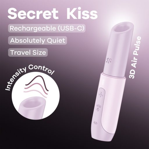Satisfyer Secret Kiss - léghullámos csiklóizgató (pink)