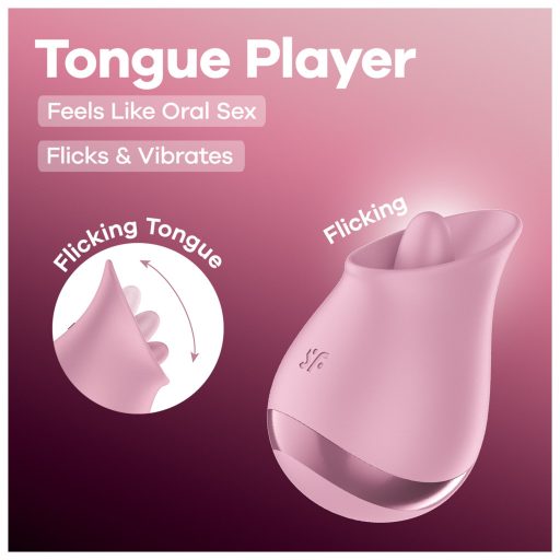 Satisfyer Tongue Player - nyelves csiklóizgató vibrátor (pink)