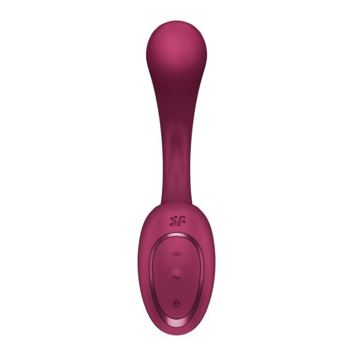Satisfyer G for Goddess 2 - Csiklóizgató és G-pontos vibrátor (Borvörös)