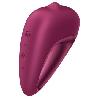   Satisfyer Delighterrr - gördülőgolyós csiklóvibrátor, csiklóizgató (piros)