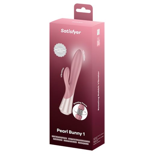 Satisfyer - Pearl Bunny 1 forgógyöngyös nyuszivibrátor (pink)