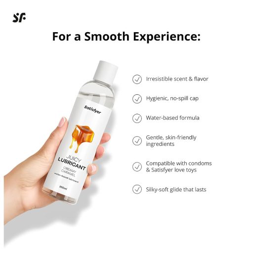 Satisfyer Juicy Creamy Caramel - ízesített síkosító (300ml)