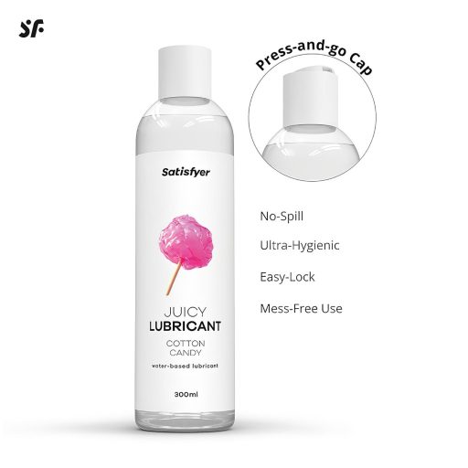 Satisfyer Juicy Cotton Candy - ízesített síkosító (300ml)