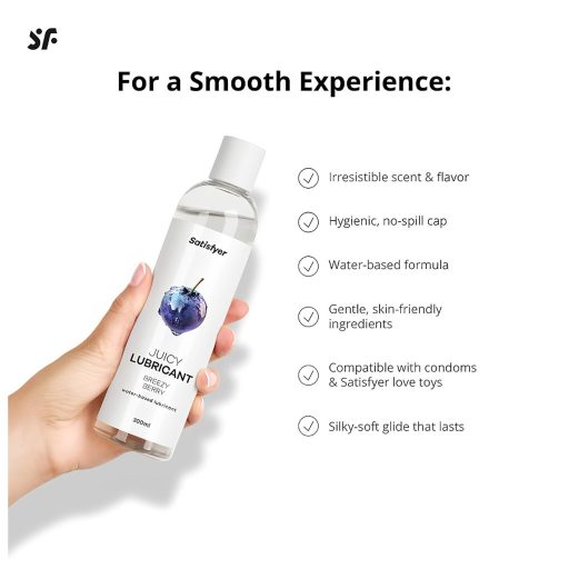 Satisfyer Juicy Breezy Berry - ízesített síkosító (300ml)