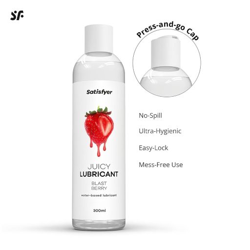 Satisfyer Juicy Blast Berry - ízesített síkosító (300ml)