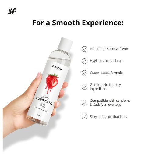Satisfyer Juicy Blast Berry - ízesített síkosító (300ml)