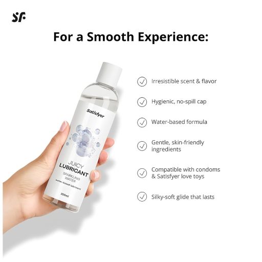 Satisfyer Juicy Sparkling Water - ízesített síkosító (300ml)