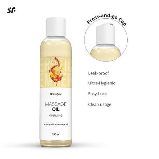 Satisfyer - melegítő hatású masszázsolaj (250ml)
