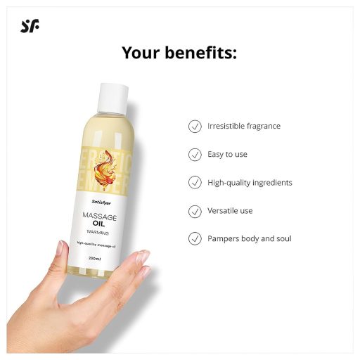 Satisfyer - melegítő hatású masszázsolaj (250ml)