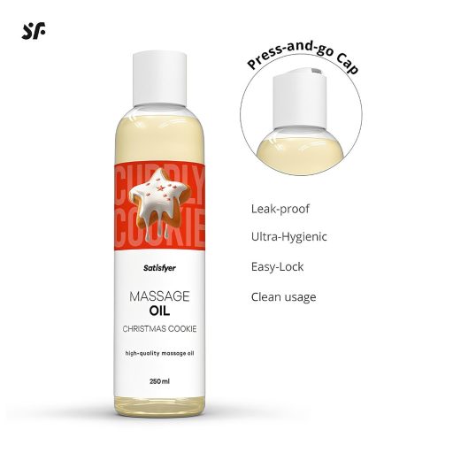 Satisfyer - karácsonyi süti illatú masszázsolaj (250ml)
