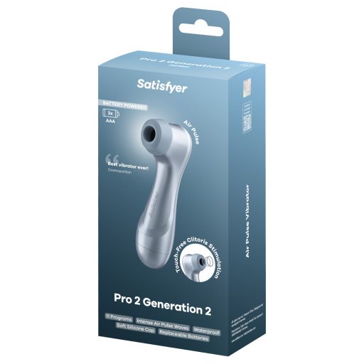 Satisfyer Pro2 Gen2 - léghullámos csiklóizgató (kék)