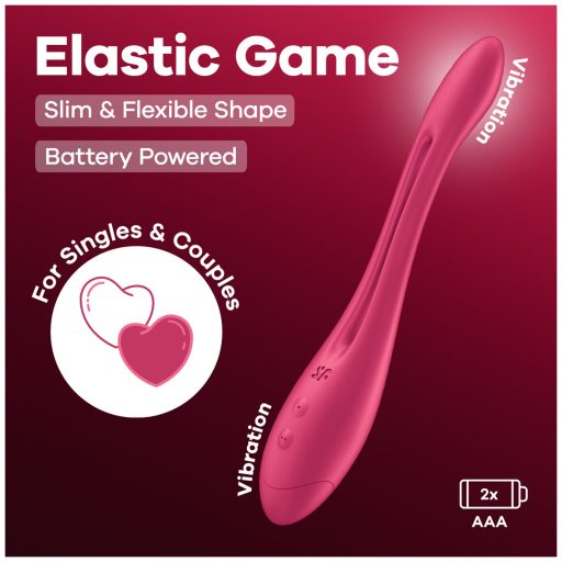 Satisfyer Elastic Game - flexibilis párvibrátor (pink)