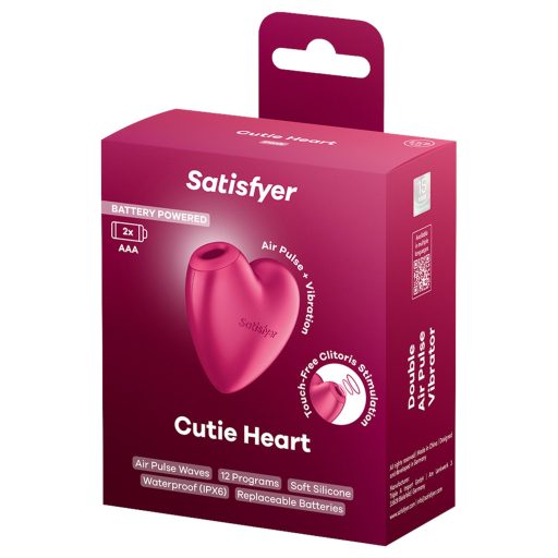 Satisfyer Cutie Heart - léghullámos csiklóizgató (pink)