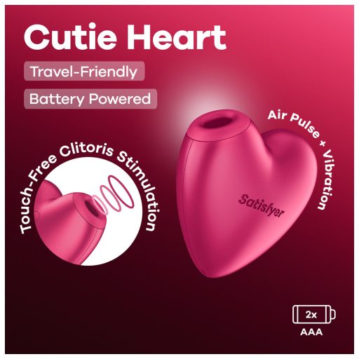 Satisfyer Cutie Heart - léghullámos csiklóizgató (pink)